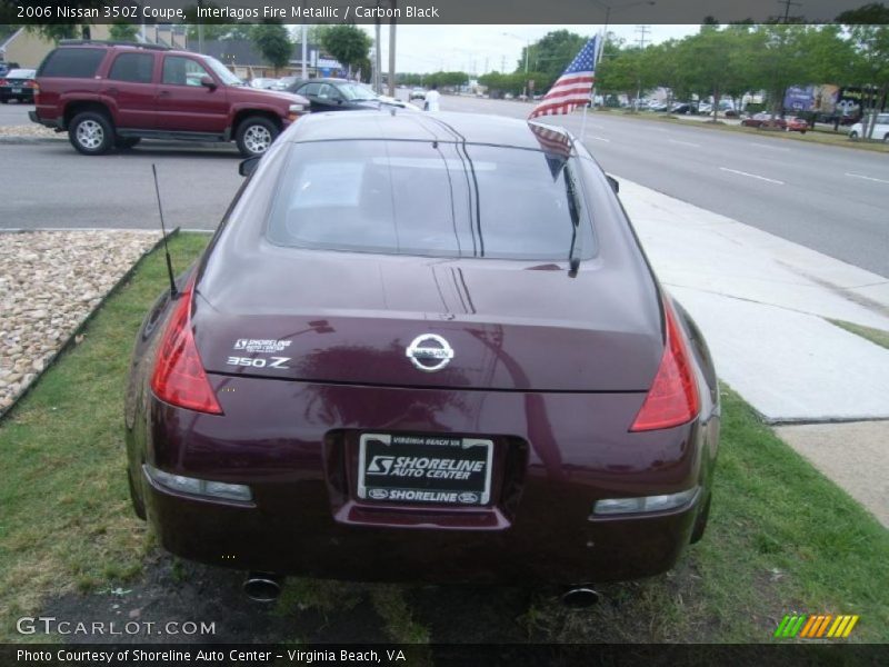 Interlagos Fire Metallic / Carbon Black 2006 Nissan 350Z Coupe