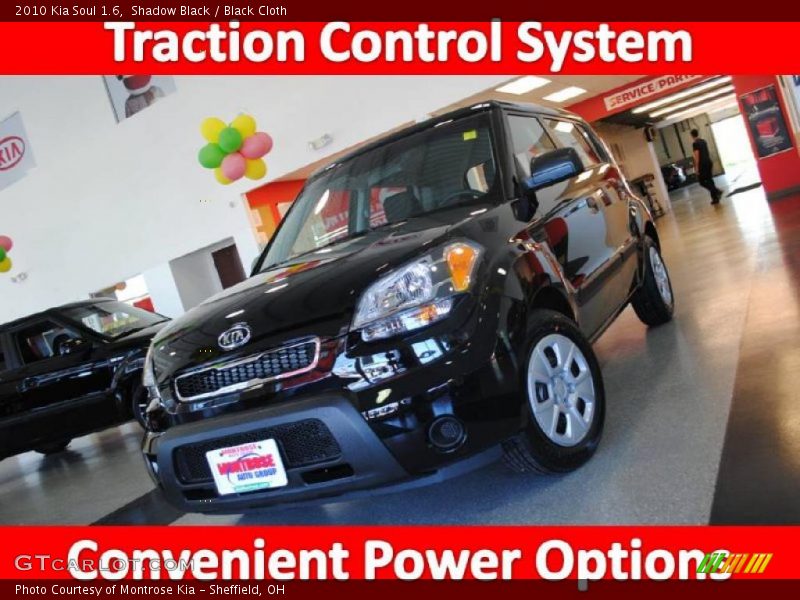 Shadow Black / Black Cloth 2010 Kia Soul 1.6