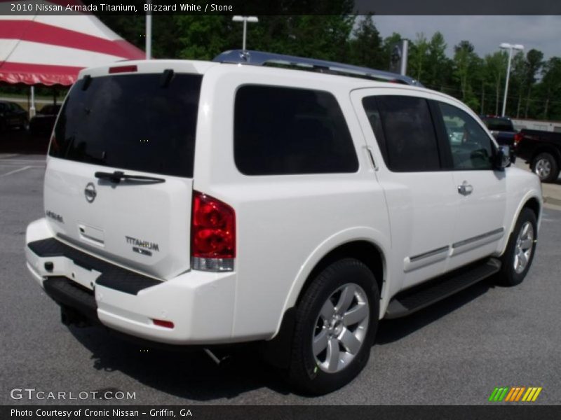Blizzard White / Stone 2010 Nissan Armada Titanium