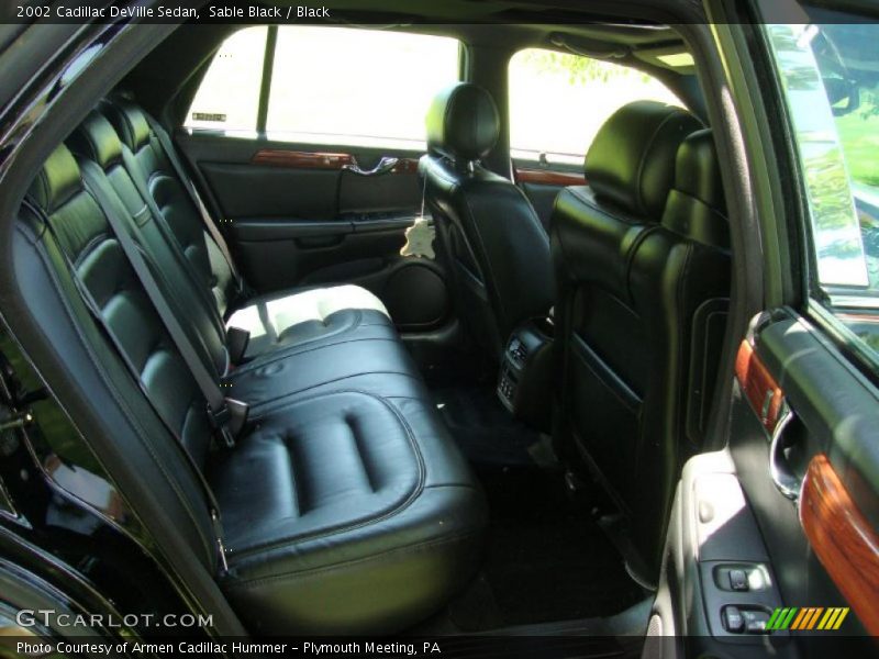 Sable Black / Black 2002 Cadillac DeVille Sedan