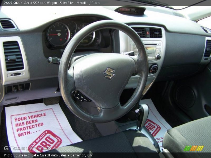 Silky Silver Metallic / Black 2005 Suzuki Aerio SX Sport Wagon