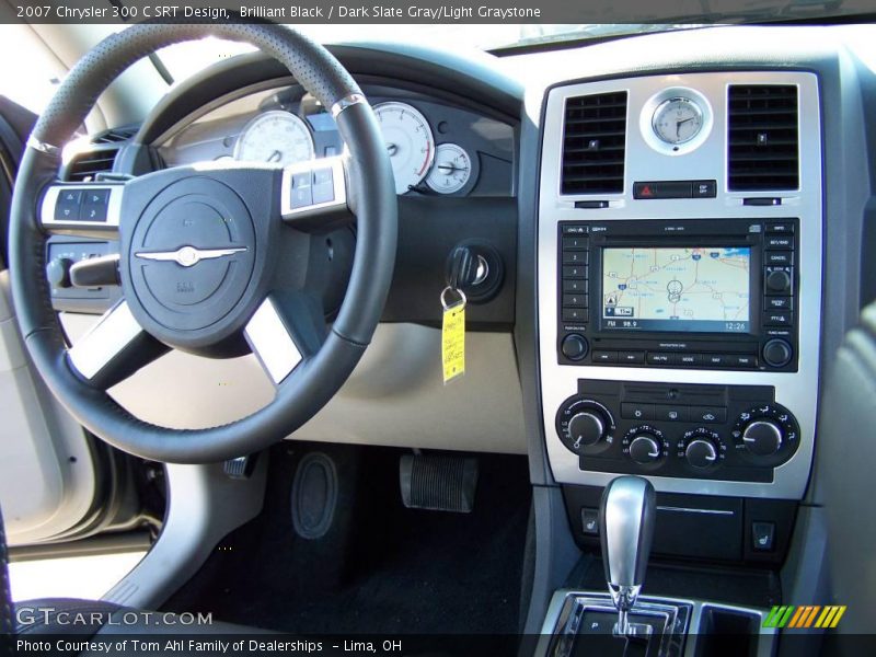 Brilliant Black / Dark Slate Gray/Light Graystone 2007 Chrysler 300 C SRT Design