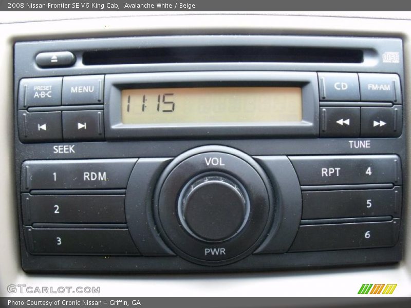 Avalanche White / Beige 2008 Nissan Frontier SE V6 King Cab