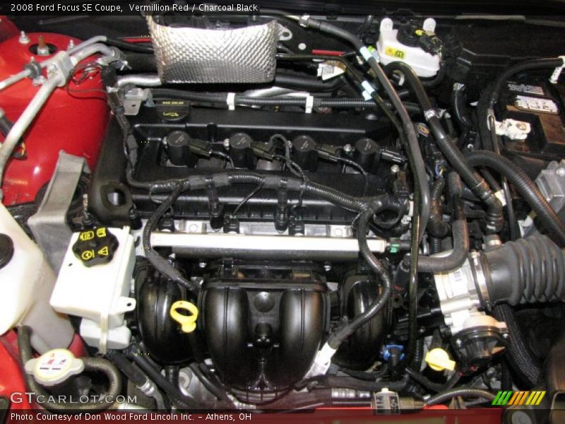 Vermillion Red / Charcoal Black 2008 Ford Focus SE Coupe