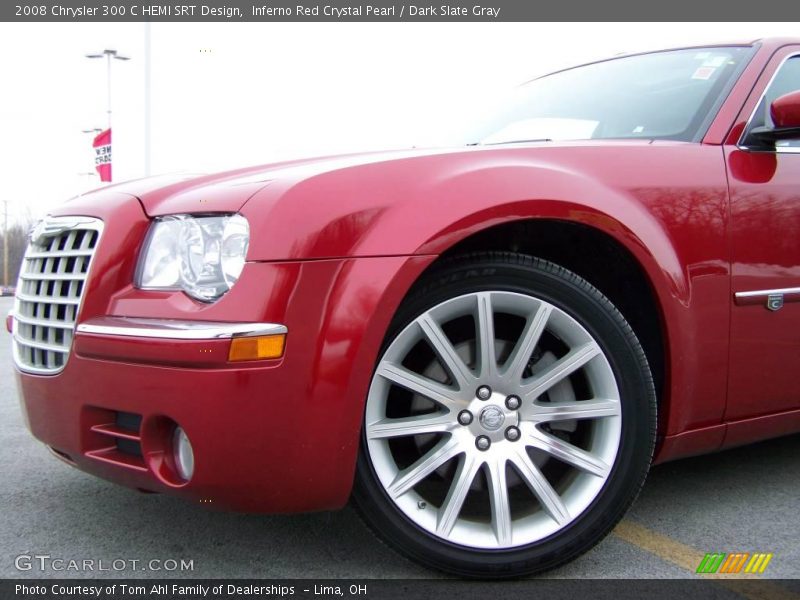 Inferno Red Crystal Pearl / Dark Slate Gray 2008 Chrysler 300 C HEMI SRT Design