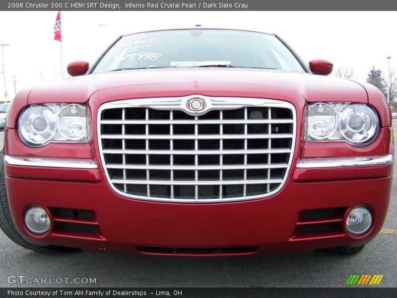 Inferno Red Crystal Pearl / Dark Slate Gray 2008 Chrysler 300 C HEMI SRT Design