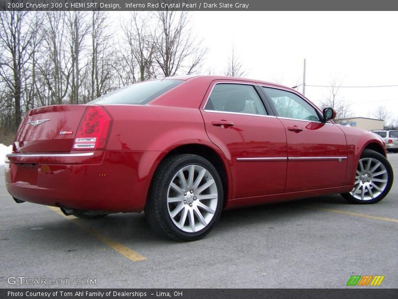 Inferno Red Crystal Pearl / Dark Slate Gray 2008 Chrysler 300 C HEMI SRT Design