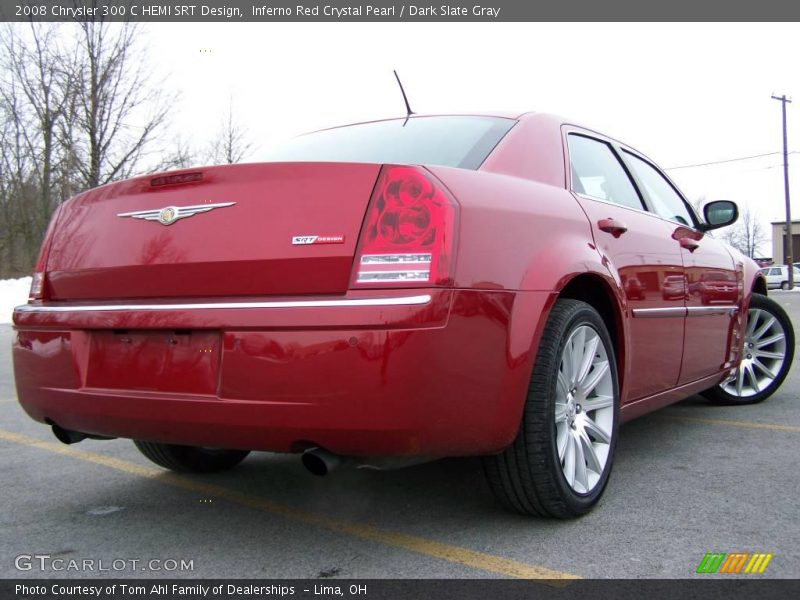 Inferno Red Crystal Pearl / Dark Slate Gray 2008 Chrysler 300 C HEMI SRT Design