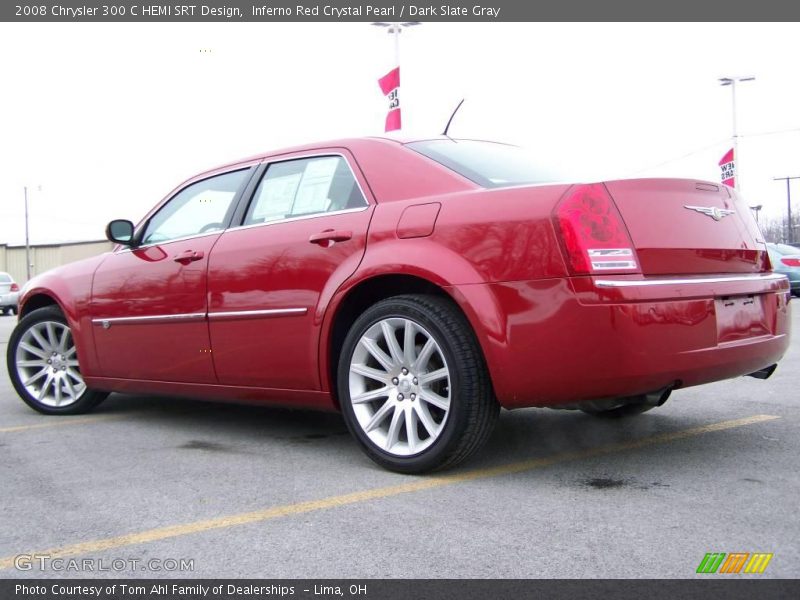 Inferno Red Crystal Pearl / Dark Slate Gray 2008 Chrysler 300 C HEMI SRT Design