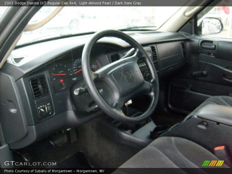 Light Almond Pearl / Dark Slate Gray 2003 Dodge Dakota SXT Regular Cab 4x4