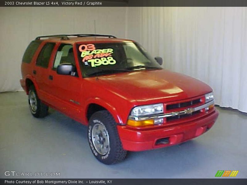 Victory Red / Graphite 2003 Chevrolet Blazer LS 4x4