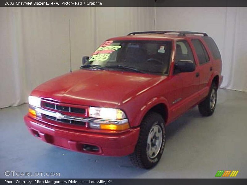 Victory Red / Graphite 2003 Chevrolet Blazer LS 4x4