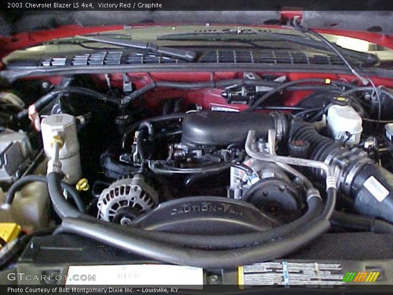 Victory Red / Graphite 2003 Chevrolet Blazer LS 4x4