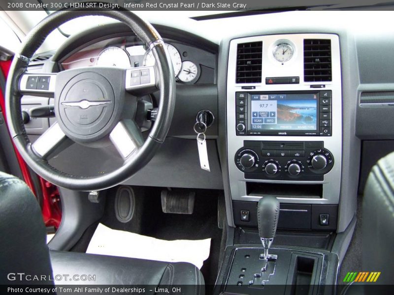 Inferno Red Crystal Pearl / Dark Slate Gray 2008 Chrysler 300 C HEMI SRT Design