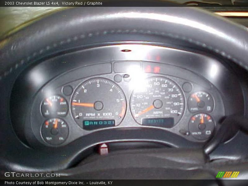 Victory Red / Graphite 2003 Chevrolet Blazer LS 4x4