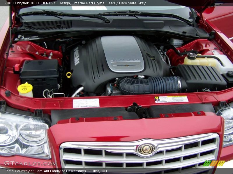 Inferno Red Crystal Pearl / Dark Slate Gray 2008 Chrysler 300 C HEMI SRT Design