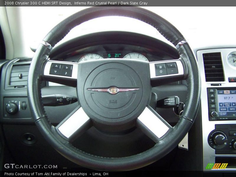Inferno Red Crystal Pearl / Dark Slate Gray 2008 Chrysler 300 C HEMI SRT Design