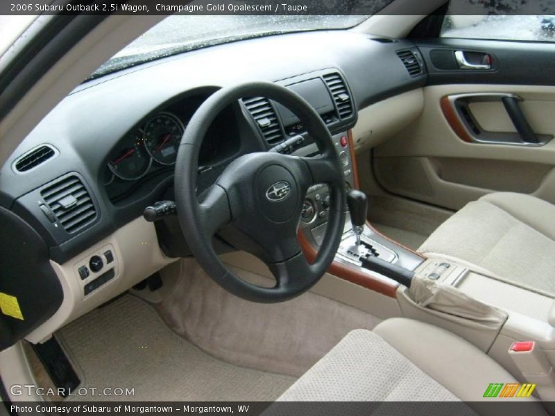 Champagne Gold Opalescent / Taupe 2006 Subaru Outback 2.5i Wagon