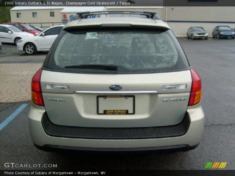Champagne Gold Opalescent / Taupe 2006 Subaru Outback 2.5i Wagon