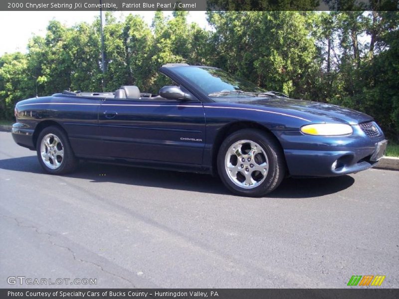 Patriot Blue Pearl / Camel 2000 Chrysler Sebring JXi Convertible