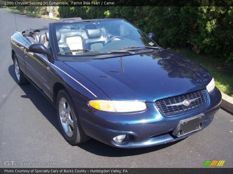 Patriot Blue Pearl / Camel 2000 Chrysler Sebring JXi Convertible