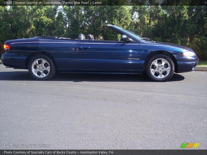 Patriot Blue Pearl / Camel 2000 Chrysler Sebring JXi Convertible