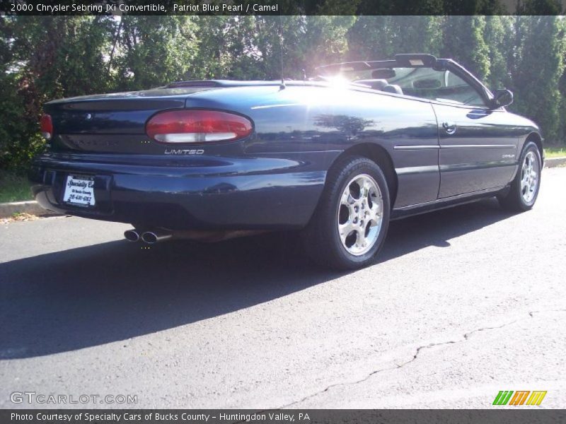 Patriot Blue Pearl / Camel 2000 Chrysler Sebring JXi Convertible