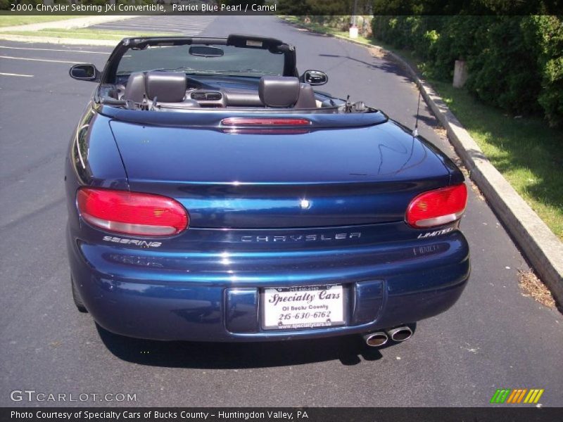 Patriot Blue Pearl / Camel 2000 Chrysler Sebring JXi Convertible