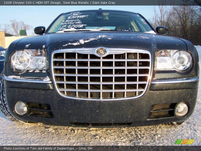 Steel Blue Metallic / Dark Slate Gray 2008 Chrysler 300 C HEMI SRT Design