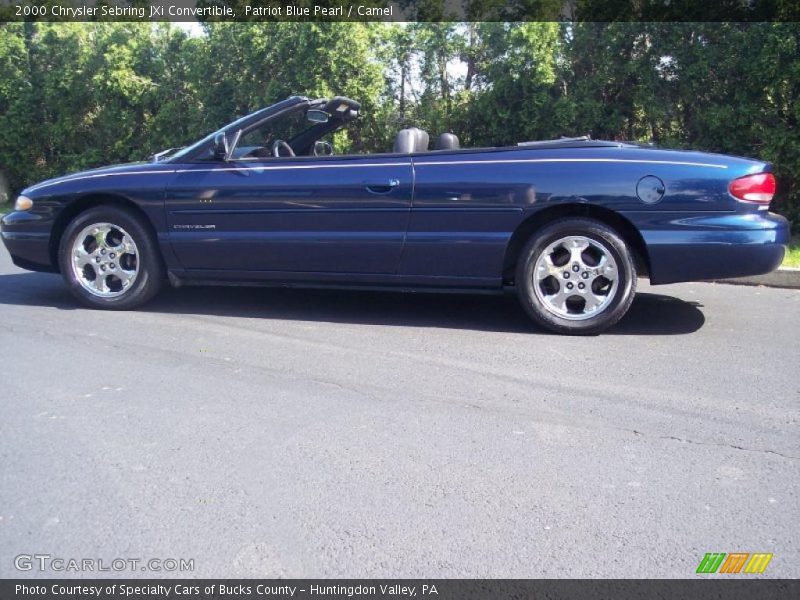 Patriot Blue Pearl / Camel 2000 Chrysler Sebring JXi Convertible