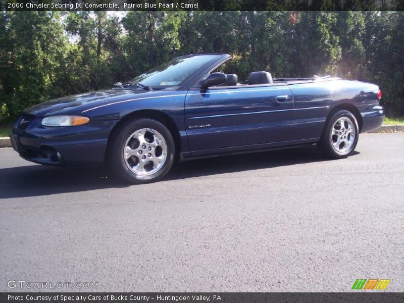 Patriot Blue Pearl / Camel 2000 Chrysler Sebring JXi Convertible