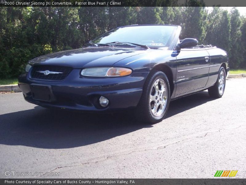 Patriot Blue Pearl / Camel 2000 Chrysler Sebring JXi Convertible
