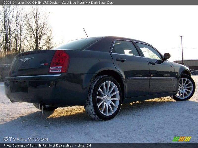 Steel Blue Metallic / Dark Slate Gray 2008 Chrysler 300 C HEMI SRT Design