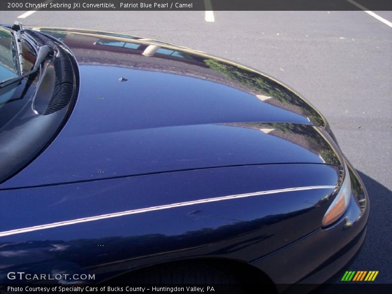 Patriot Blue Pearl / Camel 2000 Chrysler Sebring JXi Convertible