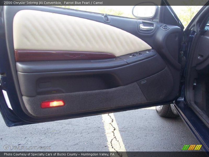 Patriot Blue Pearl / Camel 2000 Chrysler Sebring JXi Convertible