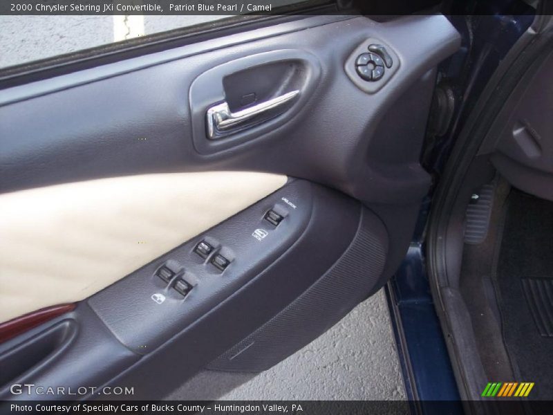 Patriot Blue Pearl / Camel 2000 Chrysler Sebring JXi Convertible