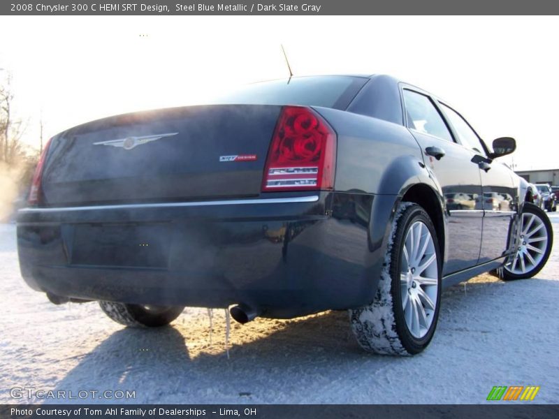 Steel Blue Metallic / Dark Slate Gray 2008 Chrysler 300 C HEMI SRT Design