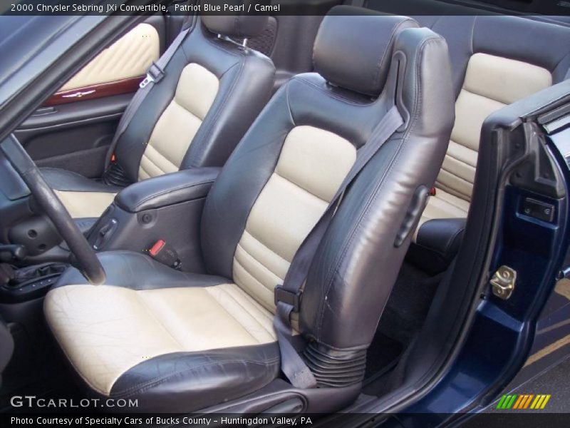 Patriot Blue Pearl / Camel 2000 Chrysler Sebring JXi Convertible