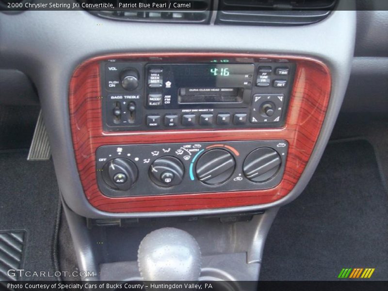 Patriot Blue Pearl / Camel 2000 Chrysler Sebring JXi Convertible