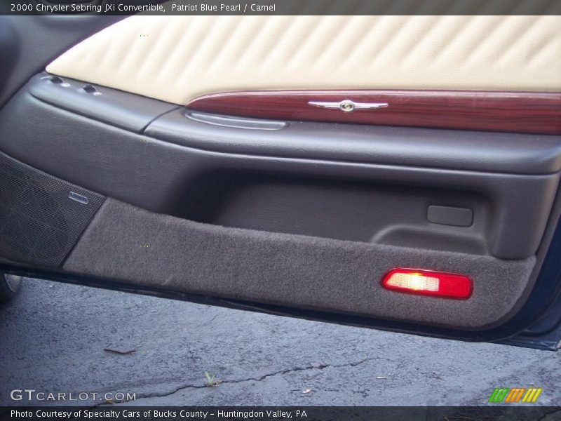 Patriot Blue Pearl / Camel 2000 Chrysler Sebring JXi Convertible