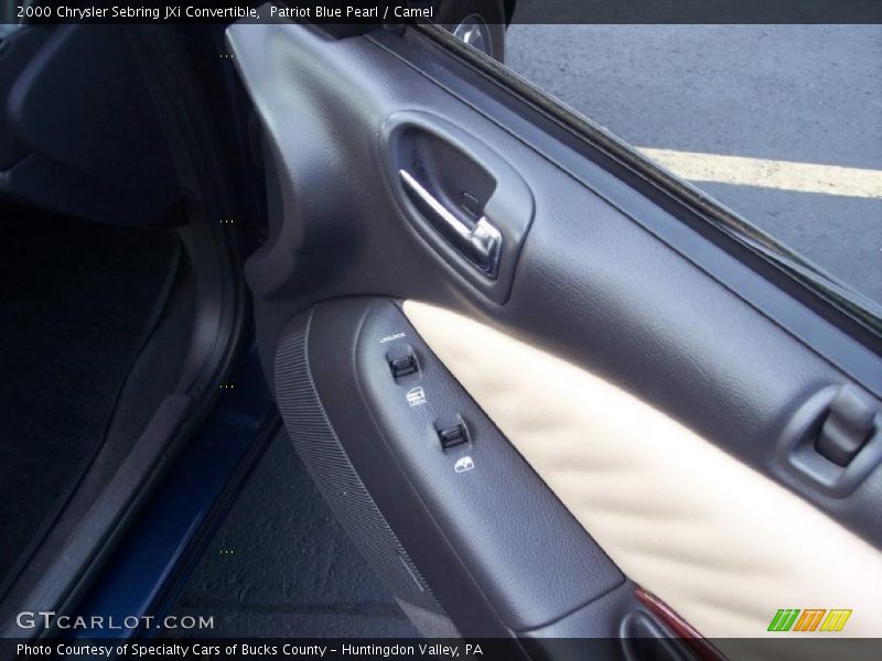 Patriot Blue Pearl / Camel 2000 Chrysler Sebring JXi Convertible