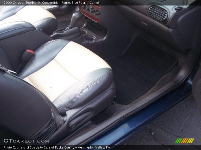 Patriot Blue Pearl / Camel 2000 Chrysler Sebring JXi Convertible