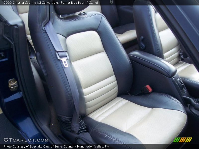 Patriot Blue Pearl / Camel 2000 Chrysler Sebring JXi Convertible