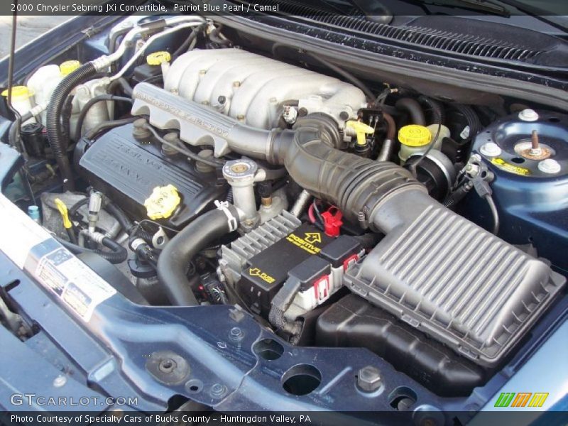 Patriot Blue Pearl / Camel 2000 Chrysler Sebring JXi Convertible