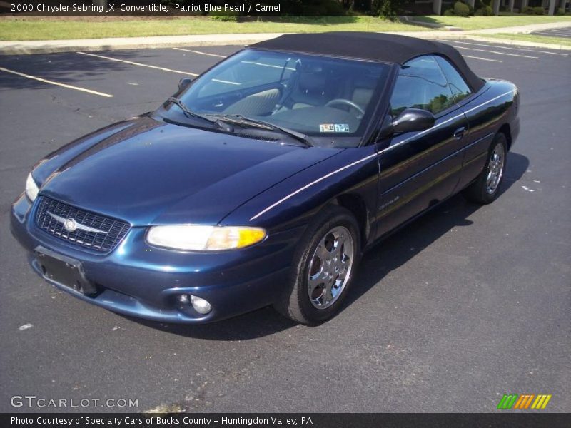 Patriot Blue Pearl / Camel 2000 Chrysler Sebring JXi Convertible