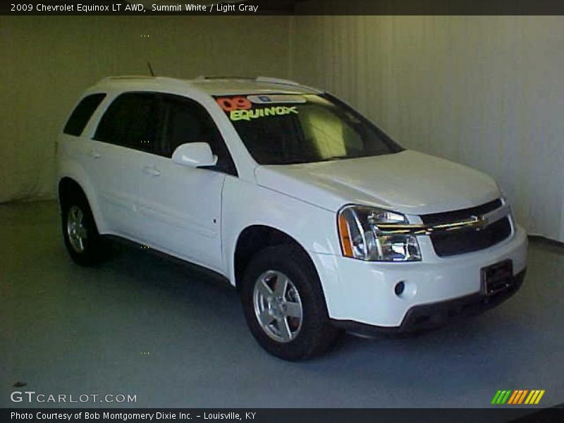 Summit White / Light Gray 2009 Chevrolet Equinox LT AWD