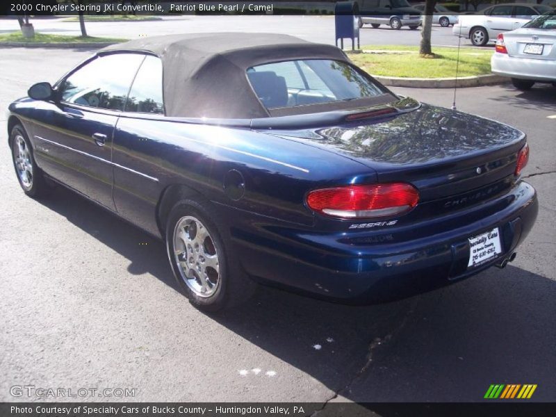 Patriot Blue Pearl / Camel 2000 Chrysler Sebring JXi Convertible