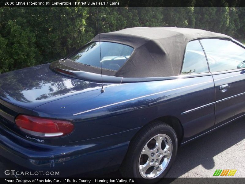 Patriot Blue Pearl / Camel 2000 Chrysler Sebring JXi Convertible