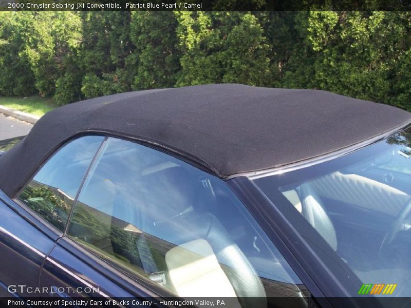 Patriot Blue Pearl / Camel 2000 Chrysler Sebring JXi Convertible