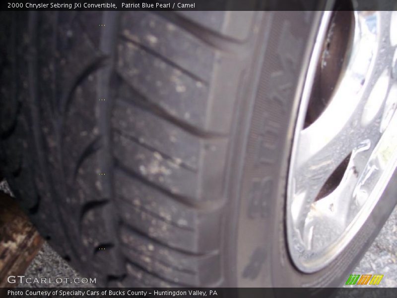 Patriot Blue Pearl / Camel 2000 Chrysler Sebring JXi Convertible